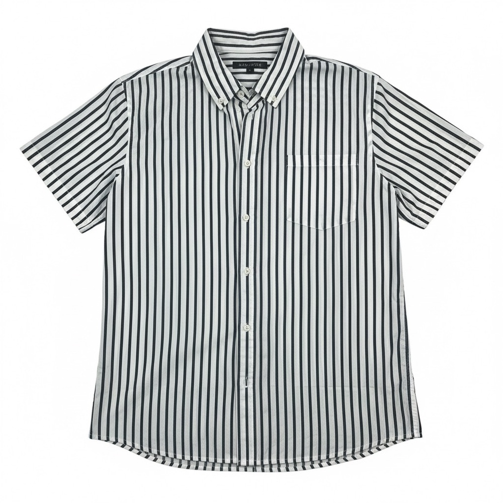 Slate & Stone Men’s Striped Short Sleeve Button Down Shirt Size L